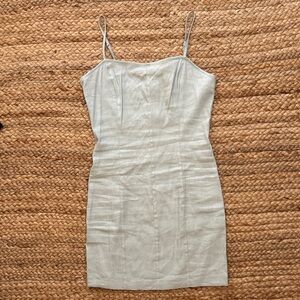 Elegant Cream Spaghetti Strap Dress